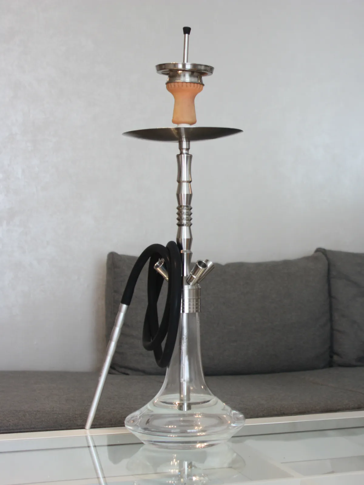 SR Hooka Edelstahl Shisha – Detailansicht